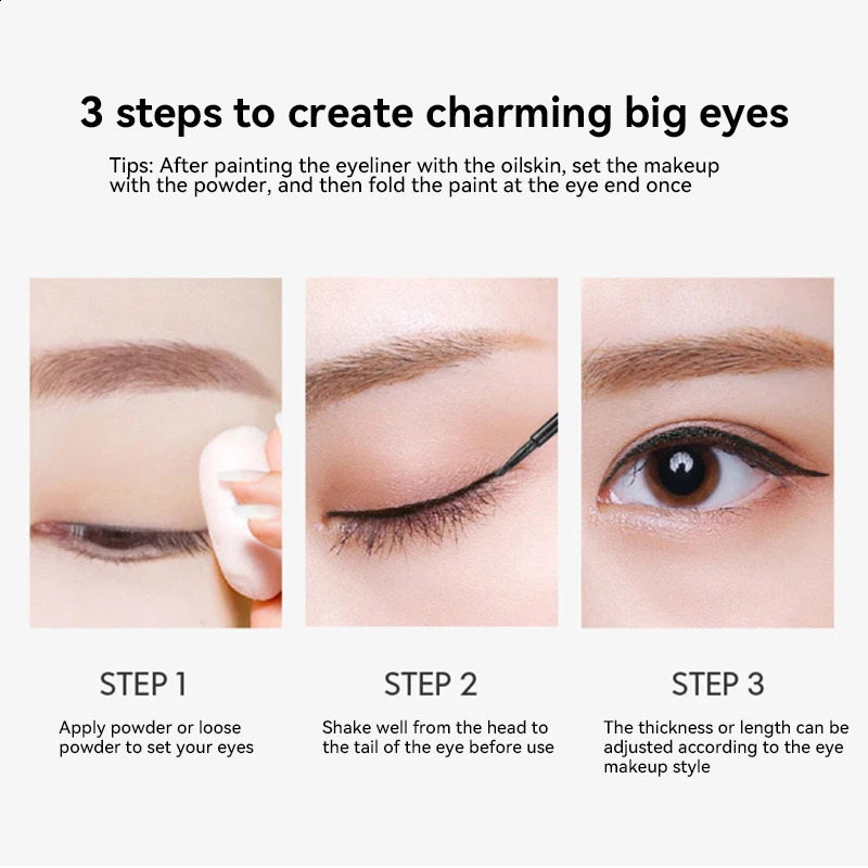 Waterproof liquid eyeliner pen durable matt fast dry easy coloring pigment cosmetics 250418