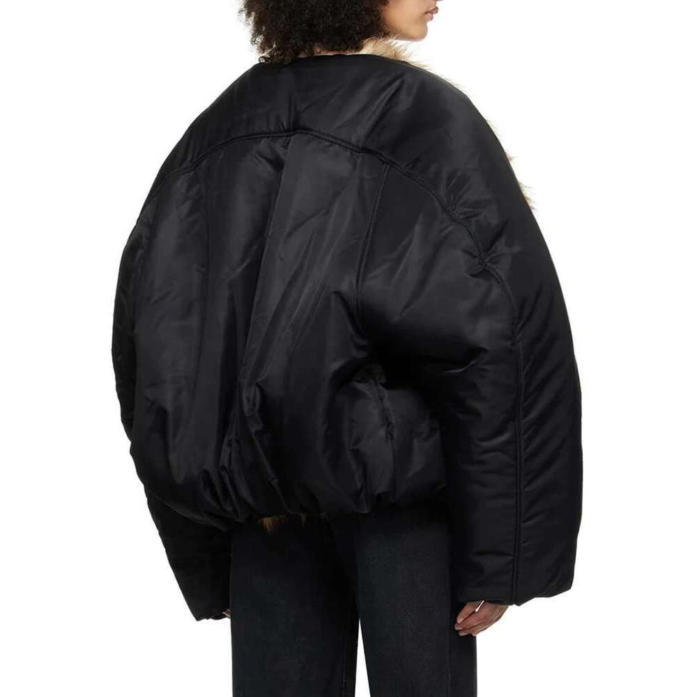 LGRQ Solid Patchwork Faux Fur Liner Looes Winter Coat Women High Quality Street Wear Casual Parkas Female Fashion Parka19z1895