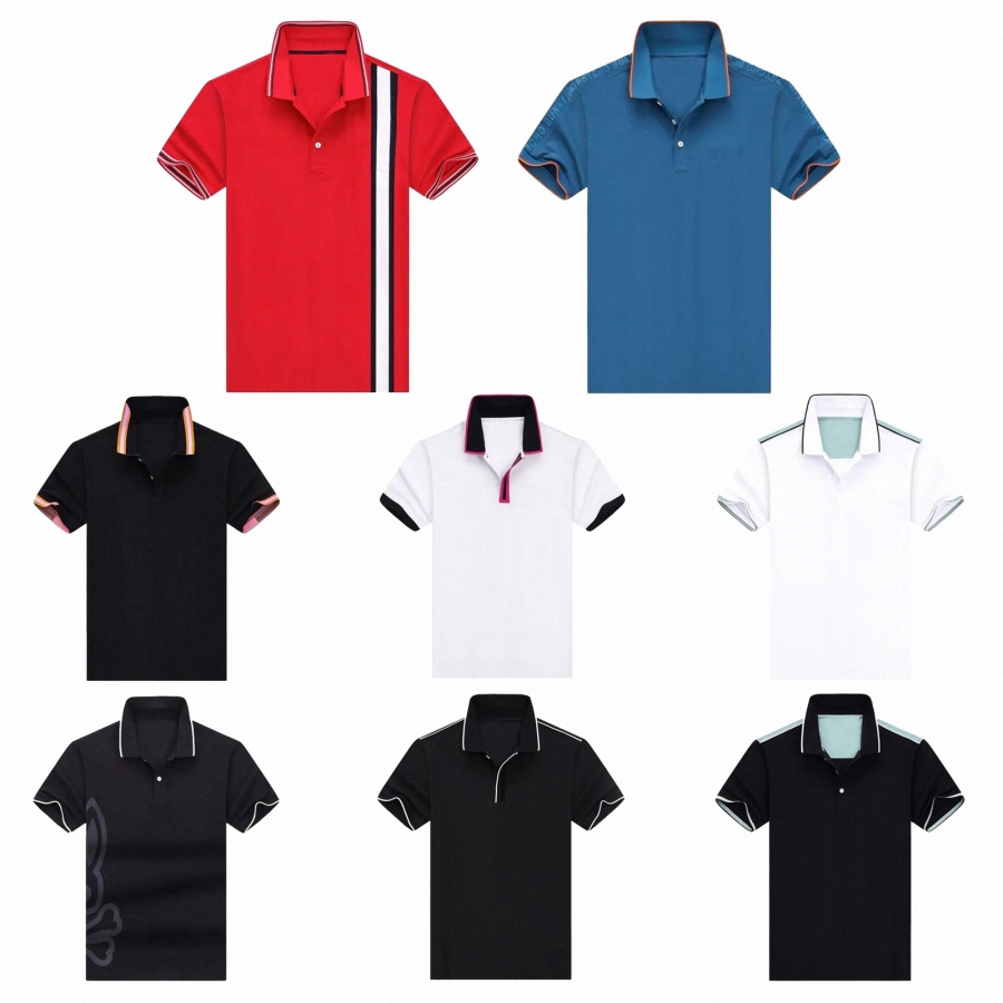 bunny Polo Shirt Mens Designer T Shirts Golf tshirt American High Street Business Tees Trendy Cotton Streetwear Casual Sports Golf o79J#