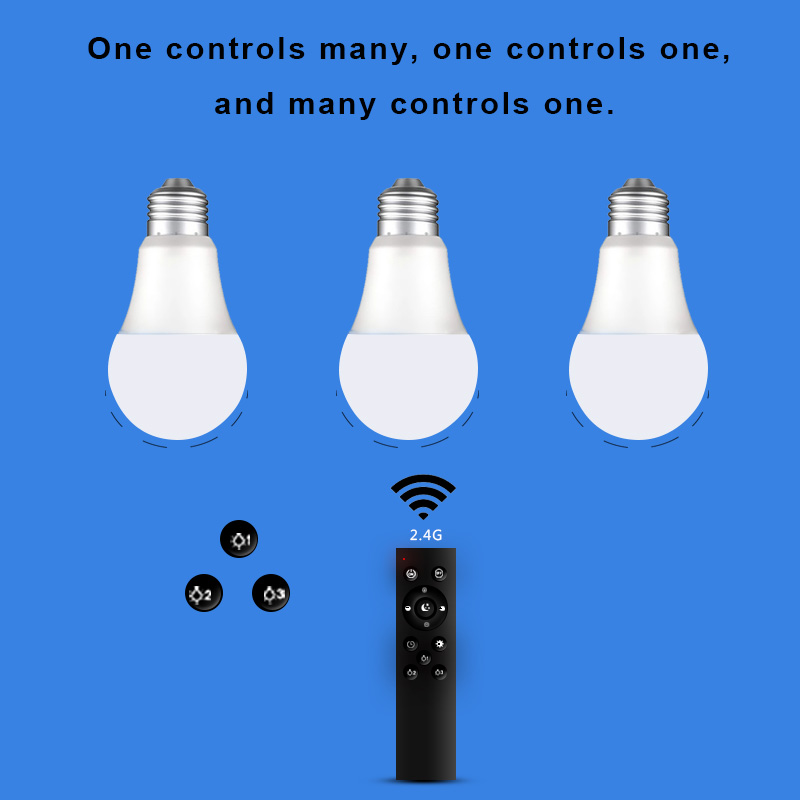 Bluetooth Remote Control LED Bulb - Compatible Socket for E26/E27 | Warm White (3000K) & Cool Daylight (6000K), Certified by CE.RHOS & UL
