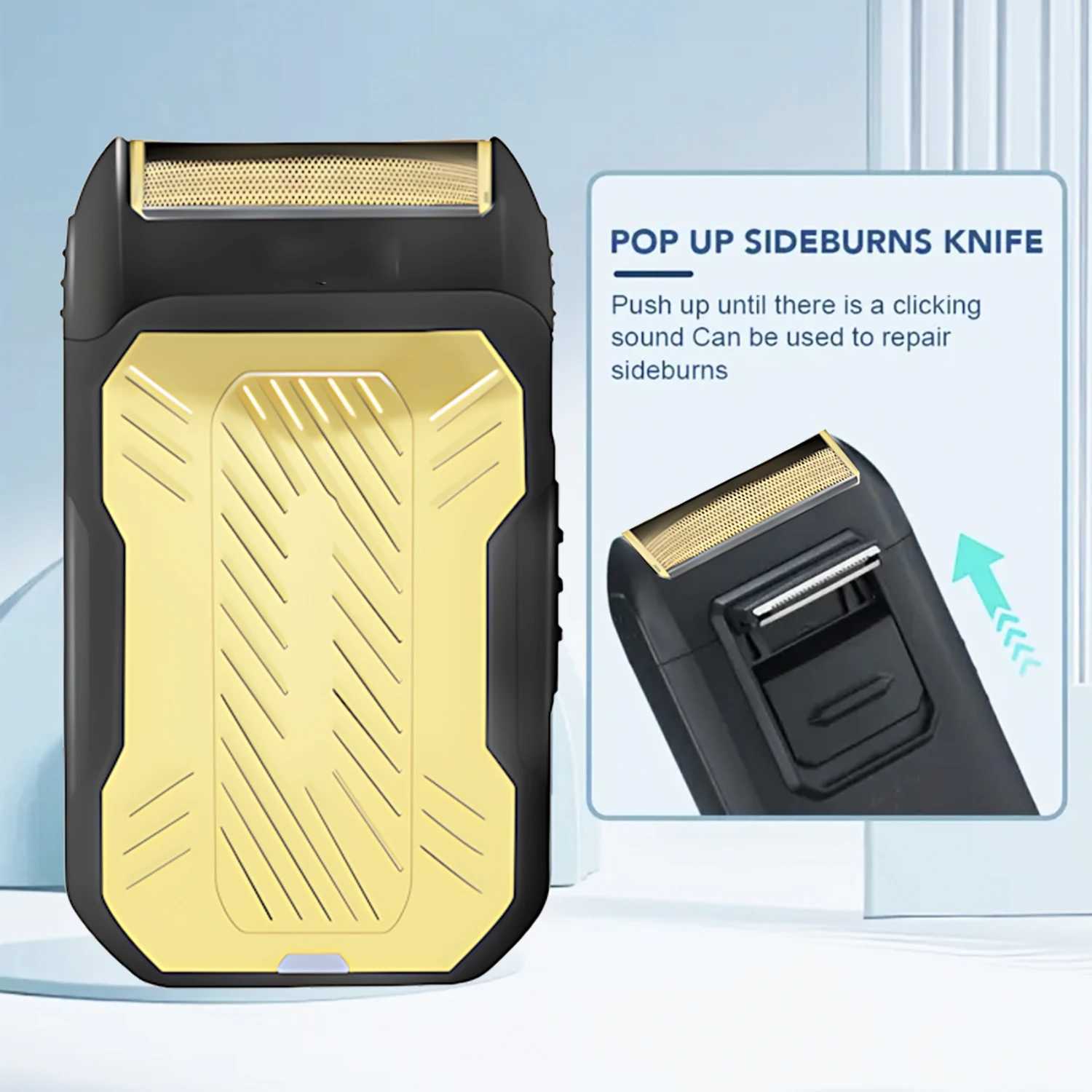 Electric Beard Shaver For Man Sideburns Trimmer Razor With Classical Design Rechargeable Lithium Battery With USB Charger L251124