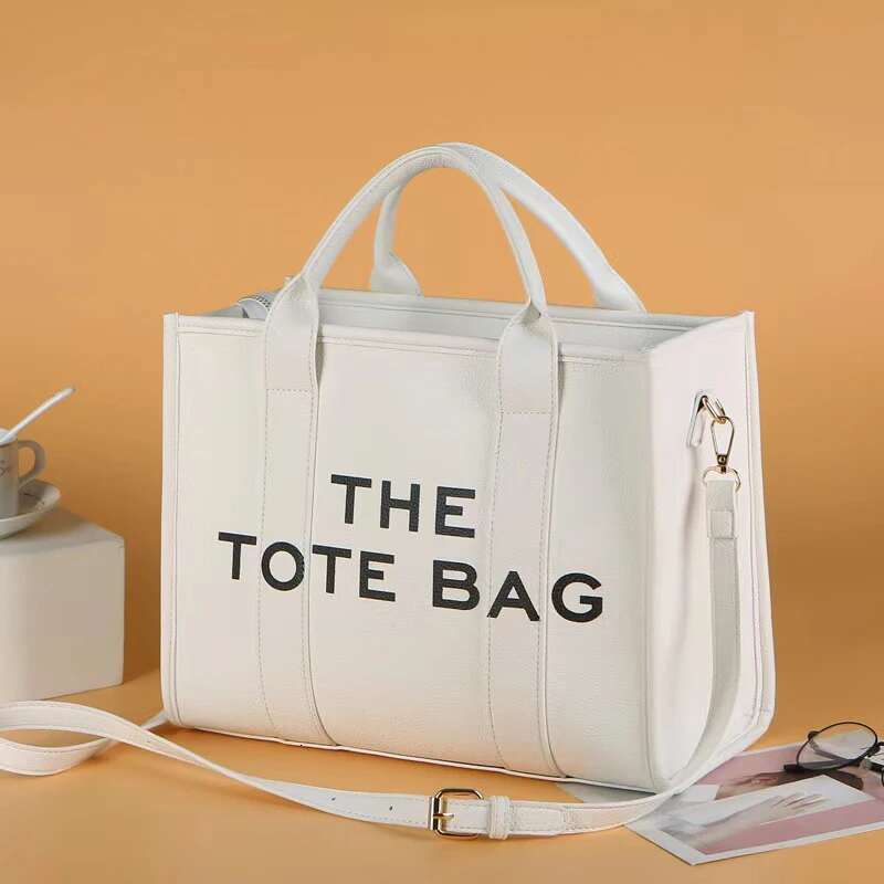 Women's Casual Tote Fashion PU Leather Shoulder Bag, Large Capacity Travel Handbag