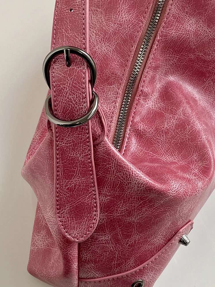 Designer Bag Personalized Women's Underarm Bag Texture Soft Leather Versatile Single Shoulder Crossbody Bags French Retro Motorcycle Handbag