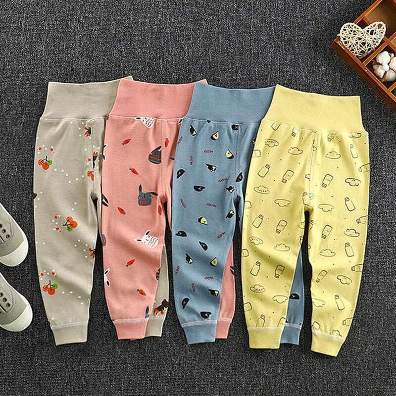 2025 Autumn Spring Long Trousers Girls Boys Leggings Newborn Cotton Clothes Baby Clothing Infant Kids PP Pants