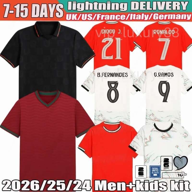 26 27portugal ronaldo football shirts Soccer Jerseys B.FERNANDES EUSEBI0 JOAO FeLIX MANE 25 26 27 Riyadh Men kit Portugal Child Shirt Kits Player national team