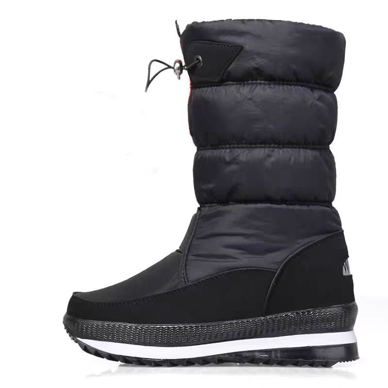 2025 designer In-stock winter thickened and warm women's multi-color snow boots Northeast China fleece-lined non-slip high-top women's cotto