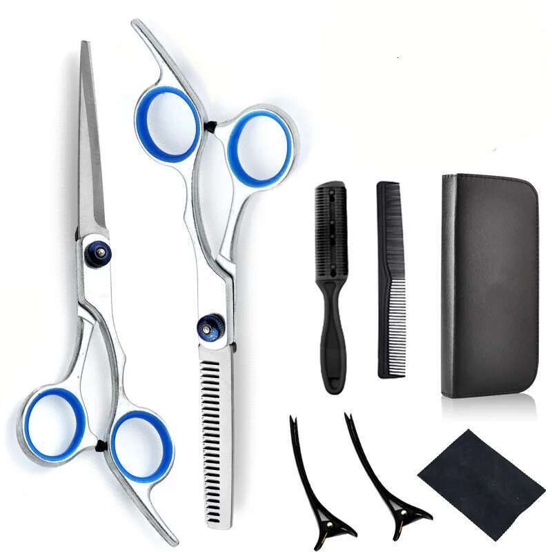 6.0Inch Household Professional Hair Trimming Thin Hairdressing Scissors,Salon Apprentice Barber Practice Scissors Set