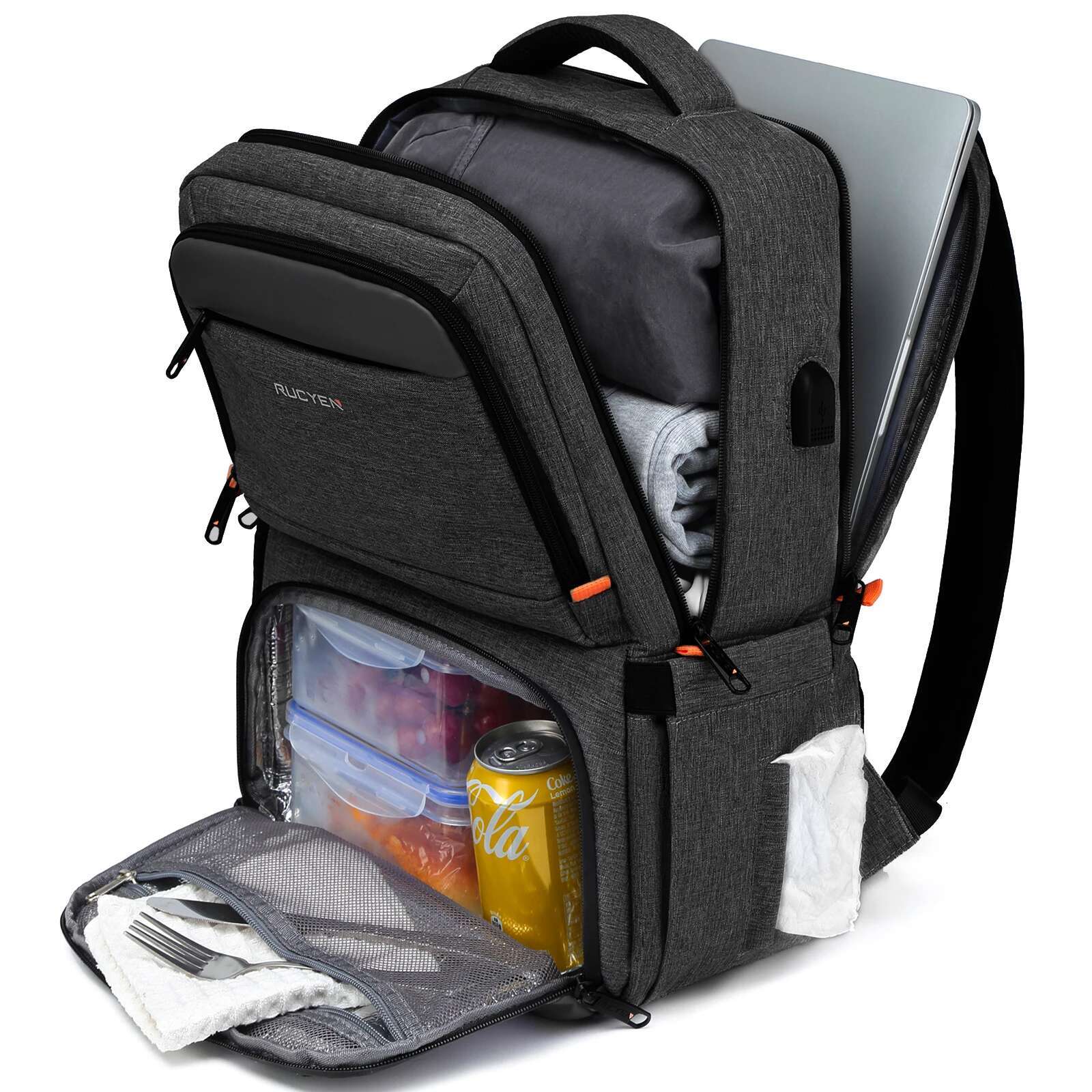 Lunch Insulated Cooler Multifunctional Travel Bag Large Capacity Outdoor Picnic Camping Waterproof Backpack