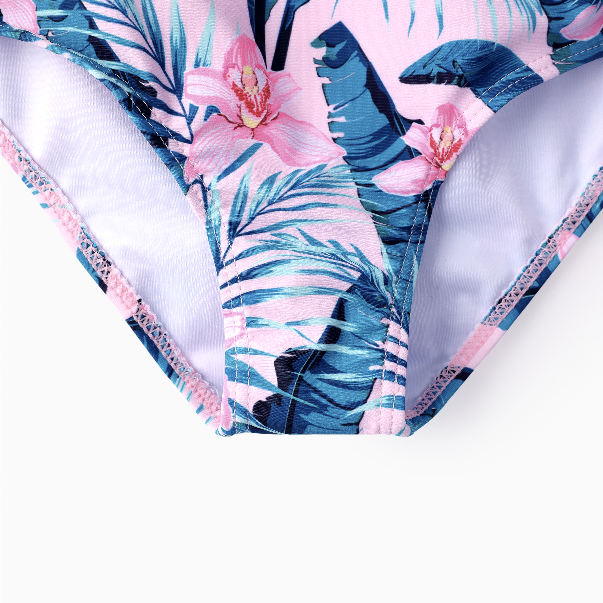 PatPat Kid Girl 2pcs Floral Print Swimsuits Set