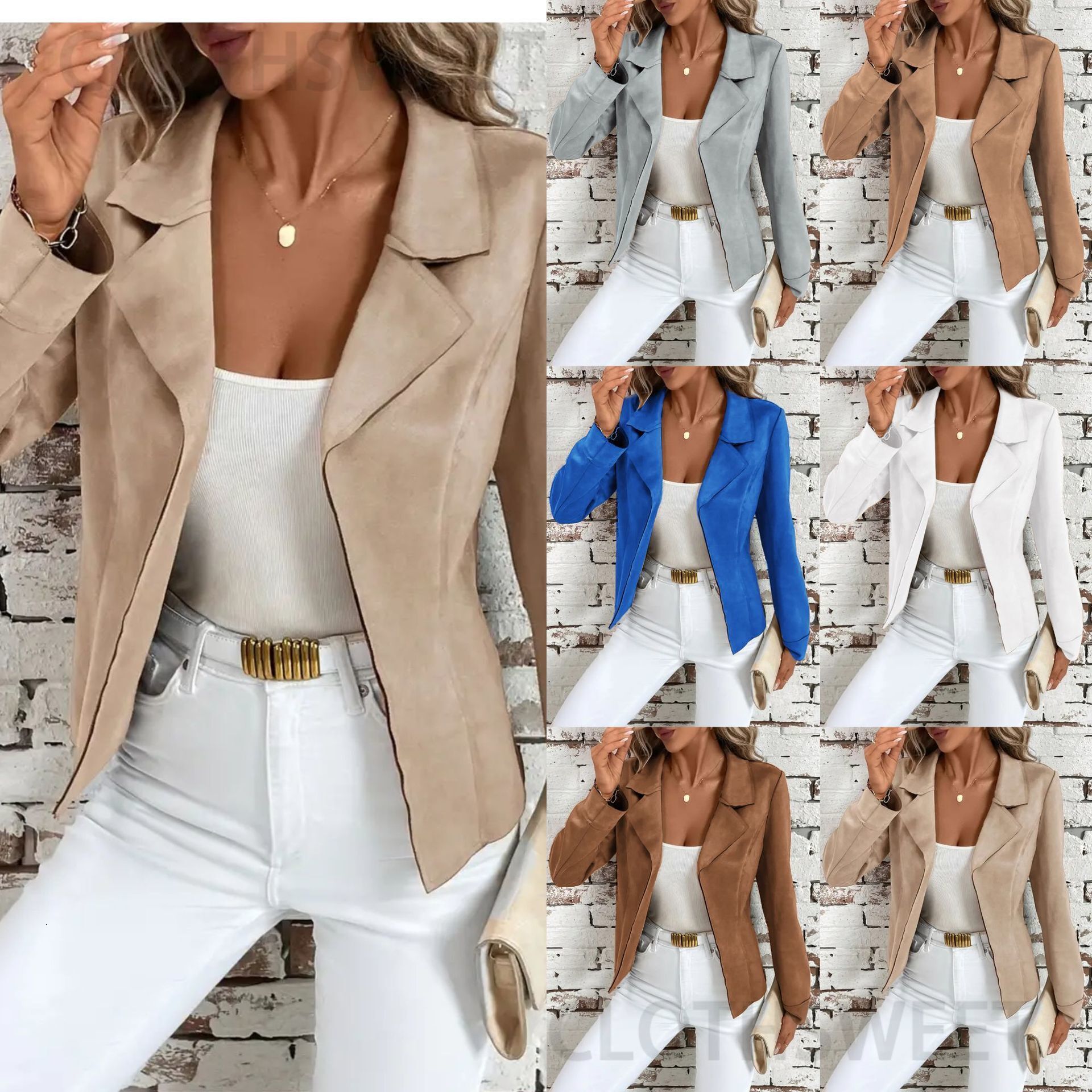 2024 autumn and winter temperament slim fit and slimming womens jacket cardigan jacket for women