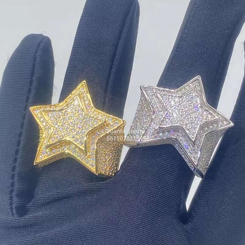 New Arrivals in Stock Iced Out HipHop Rapper Style Pinky Rings