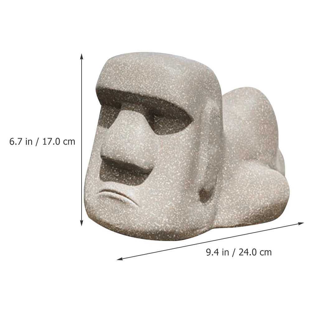 Moai Design Retro Tissue Box Cover Household Napkin Holder Bedroom Decor Paper Towel Dispenser Novelty Case For OfficeM251124