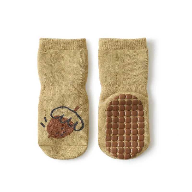 LAWadka Winter Kids Girl Boy SOCKS Anti Slip Thick Terry CHIldrens SOCKS For Girls Boys Print Keep Warm Sock 0-5Years G251124