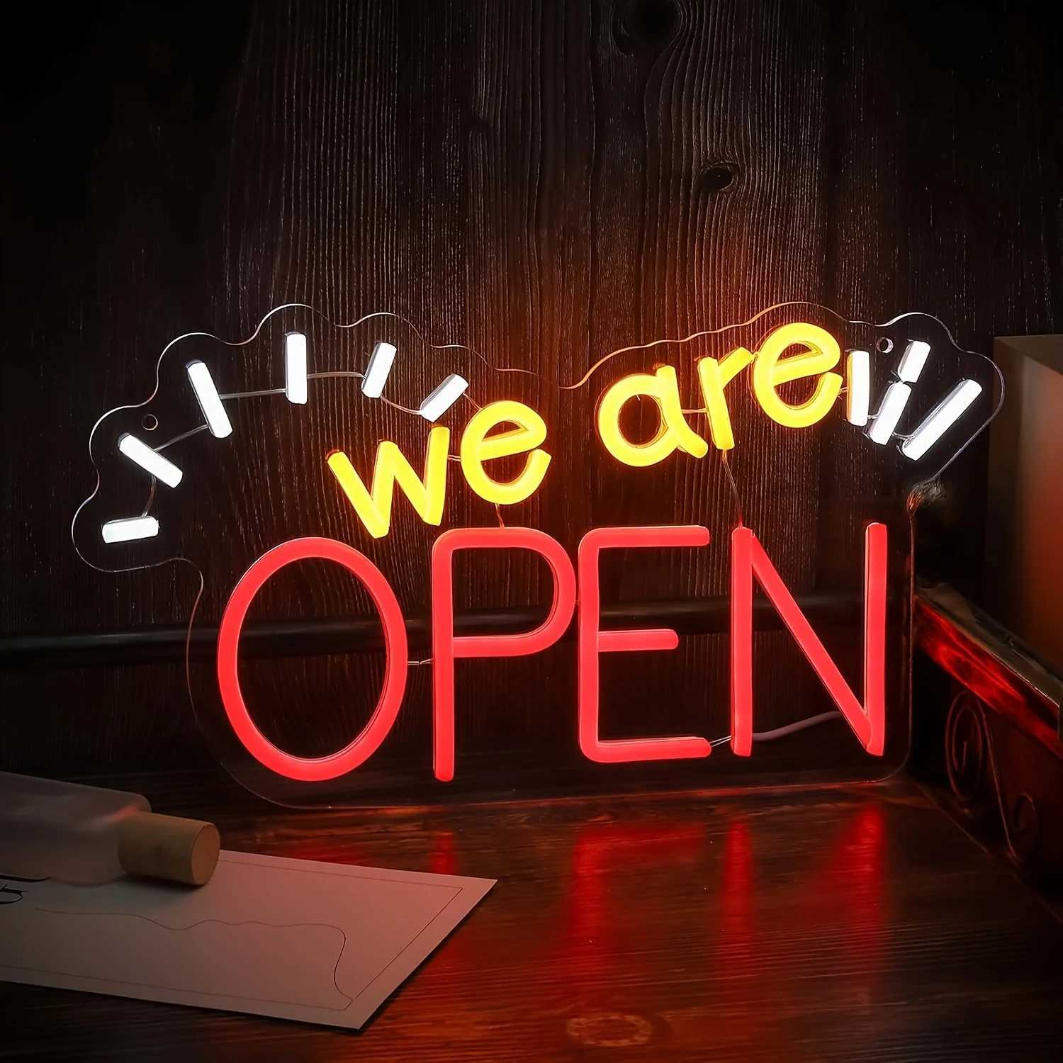Open LED Neon Signs Light Up Open Sign Walls Window Art Decor for Shop Bar Hotel Restaurant Retail Store Party PubW251124