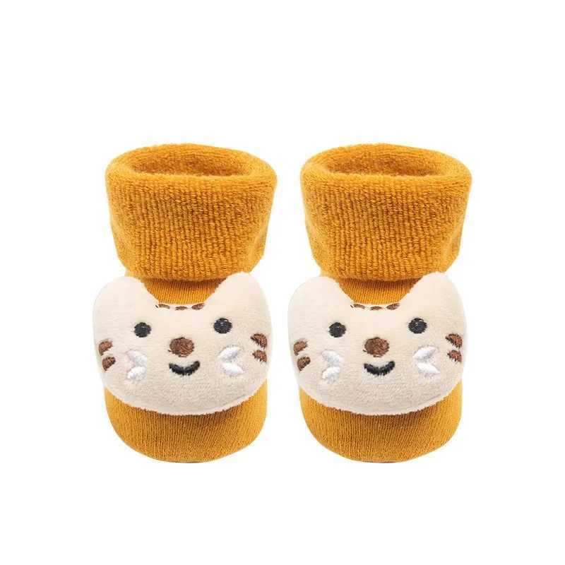 Infant Christmas Santa Claus Warm Slippers Children Sock Newborn Cotton Winter Baby Girls Boys Kids Antislip Socks G251124