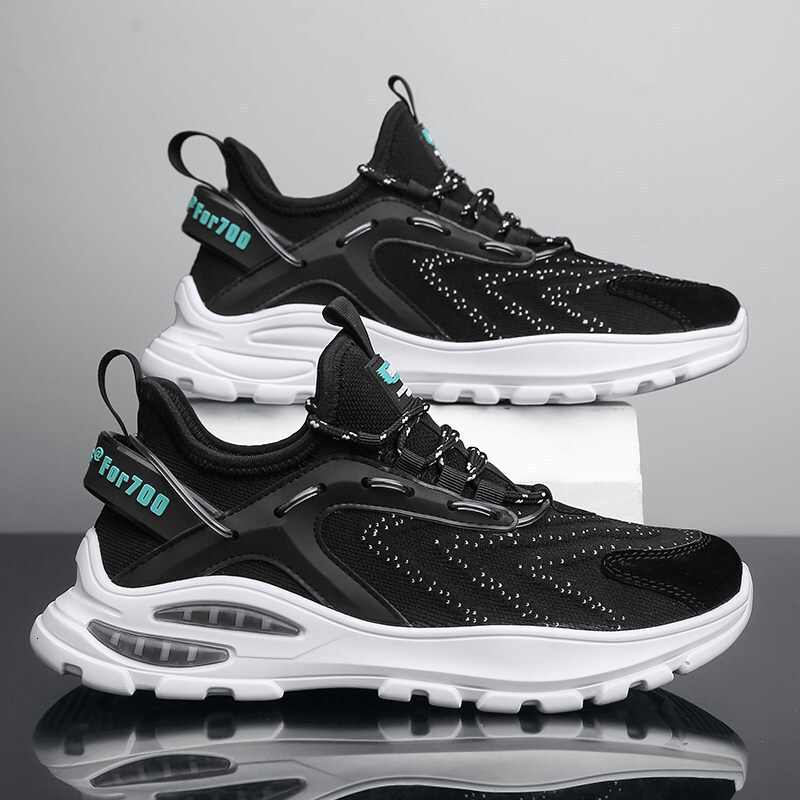 2025 New Men Sneakers Fashionable Breathable Mesh Sport Shoes Outdoor Running Shoes