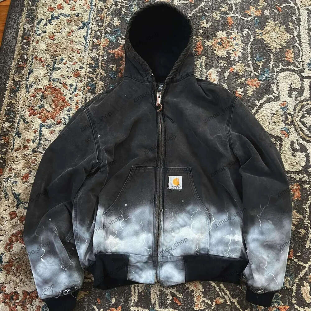 Carharttitys Designer Fashion Casual Denim Camo Graphic Tee Streetwear Sweatshirts Oversized Mens Women Hoodie Zip Up Puffer Jacket Work Wear Coat Quality Ada