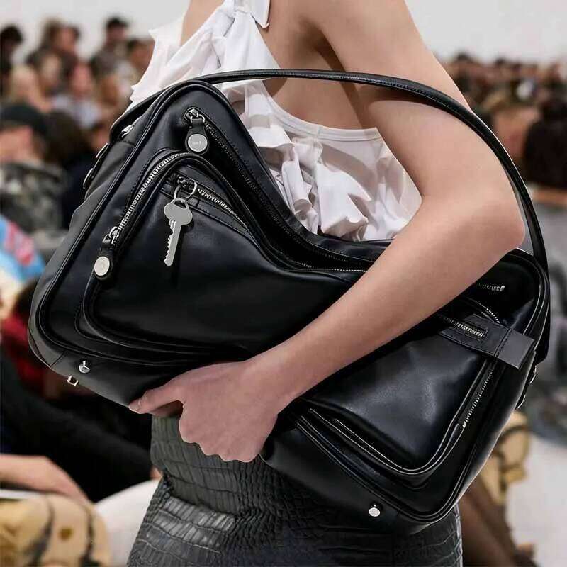Swiss Design Genuine Bowling Ladies High Quality Leisure Crossbody Commuter Casual Small Square Bag Soft Leather St251124