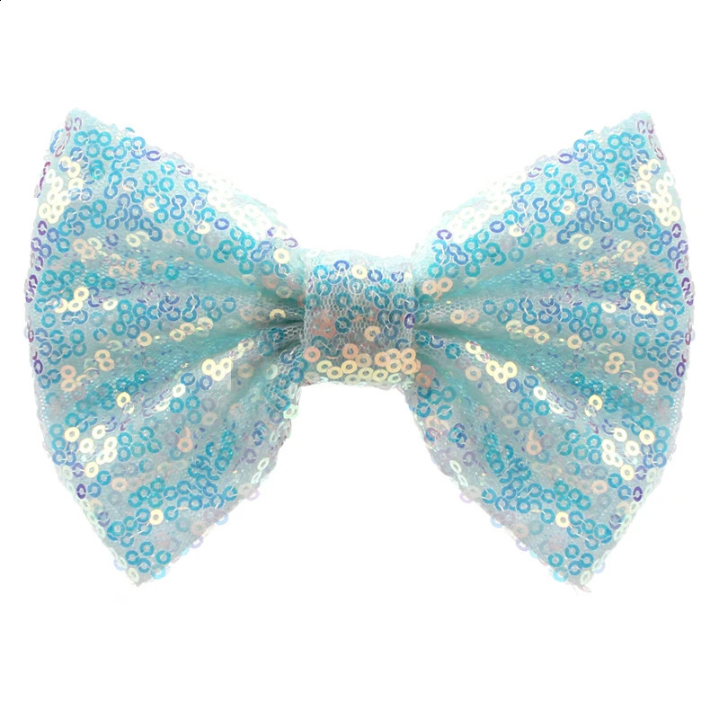 12Pcs/Lot 5 Glitter Big Barrettes Sequins Hair Bow Without/With Clips Chic Messy DIY Hair Accessories For Mouse Ears Headband 250417