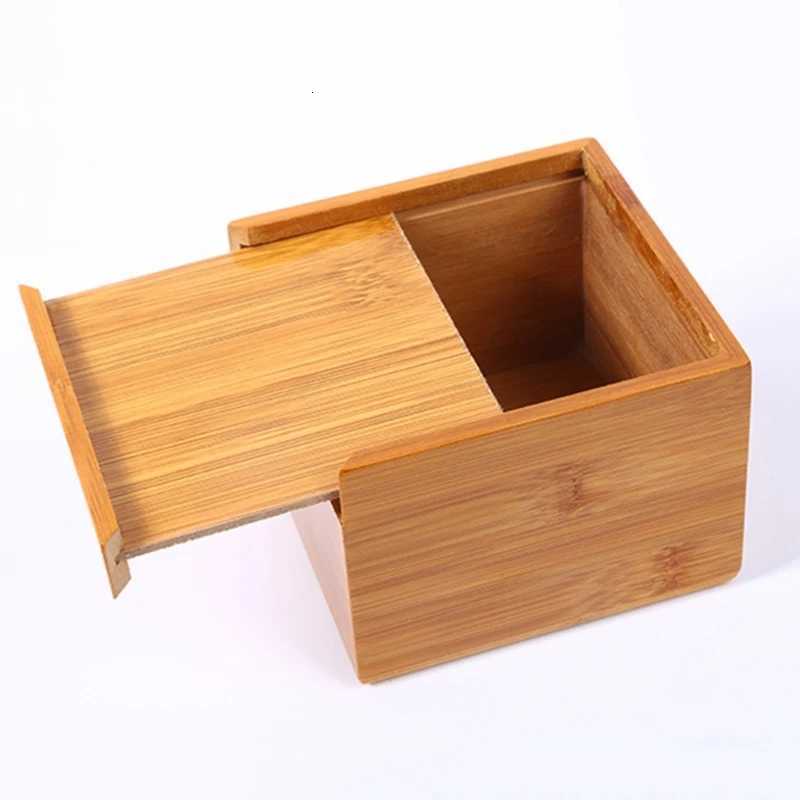 Rectangular Bamboo Tissue Box for Car Home Office Dormitory Dresser Face Paper Container Box DropshippingM251124