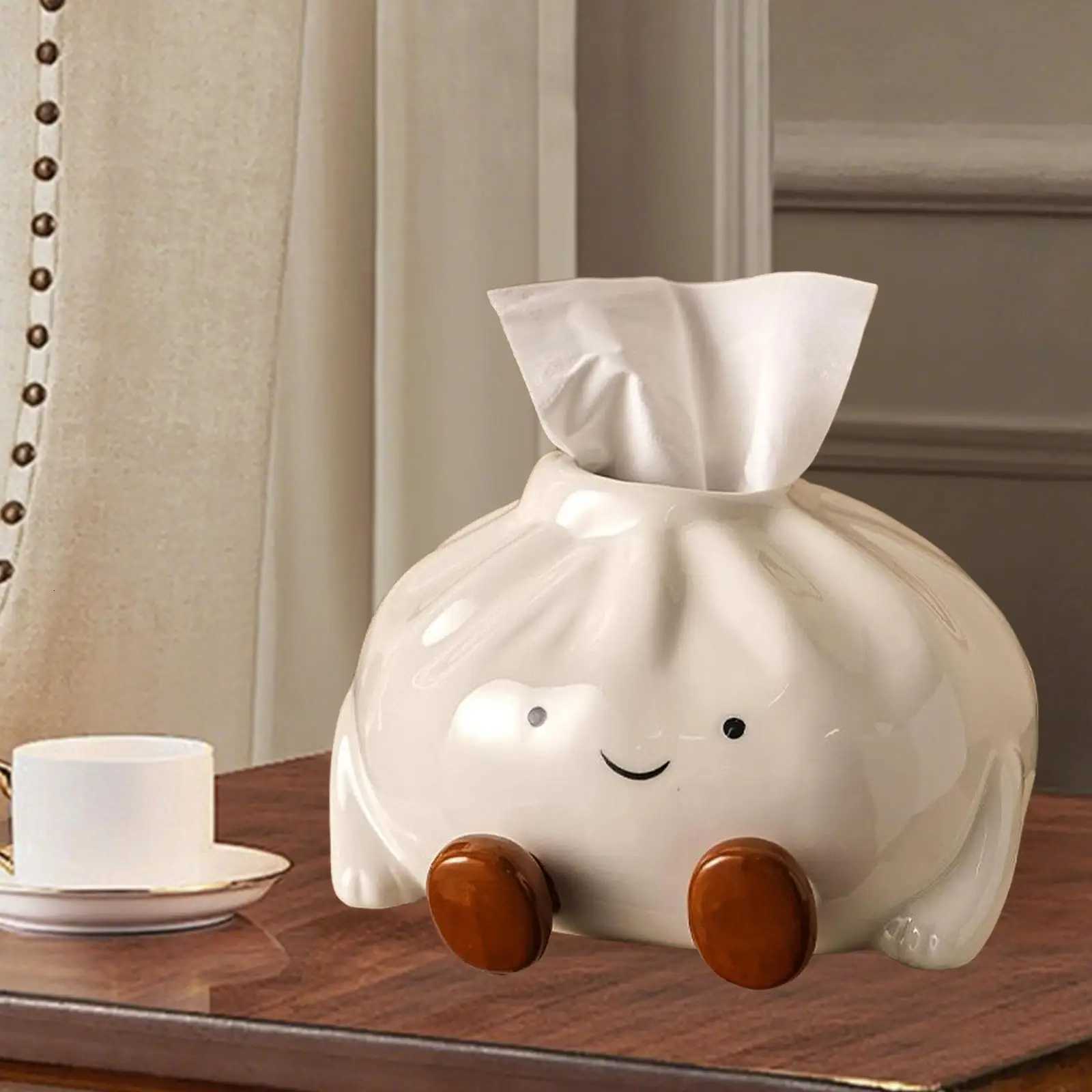 Facial Tissue Case Tissue Holder Tissue Dispenser Ceramic Tissue Box for Restaurant Kitchen Car Tabletop Vanity DresserM251124