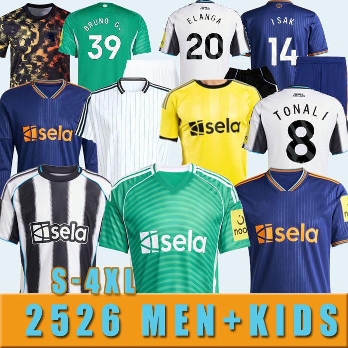 2025 2026 S-4XL Woltemade WISSA newcastl e soccer jerseys Elanga CARABAO CUP FINAL burn BARNES BRUNO G. Gordon MURPHY TONALI Football Shirt Home THIAW fans Player