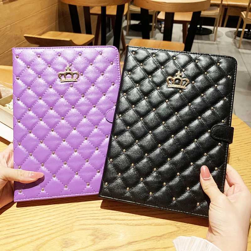 For iPad Case Air Pro 2024 MINI 1 2 3 4 5 6 7 8 9 10th Generation Case 97 105 109 102 11 inch Crown Diamond Stand Cover H251122