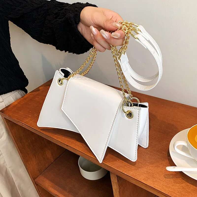 Designer bag New Arrival Lime Green Geometric Flap Chain Bag Shoulder Bag PU Leather Trendy Chic Women's Fashion Luxury Style Party Bag Casual