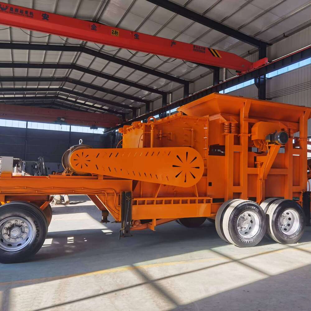 Mobile Crusher Plant Hard Rock Quartz Stone Gold Mine Jaw Crushing Production Line