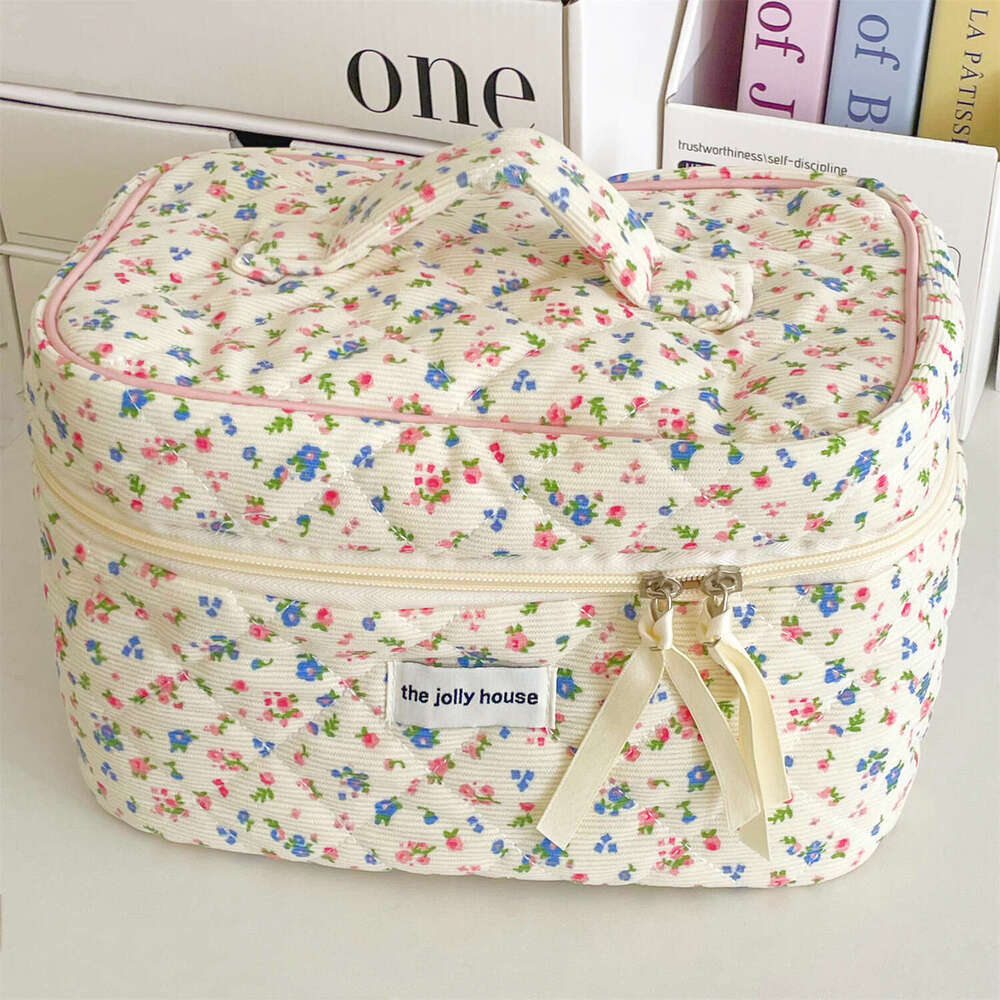 Jolly House Women's 3-Piece Floral - Polyester, Non Waterproof, Fragrance Free, Large Capacity Travel Makeup Storage Bag .