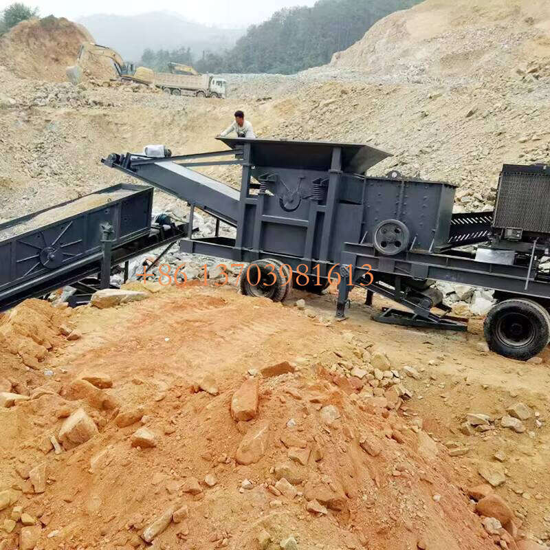 Hot Sale Africa diesel Jaw Crusher for Gold Mining Mobile Crusher Equipment Stone Crusher Machine Portable