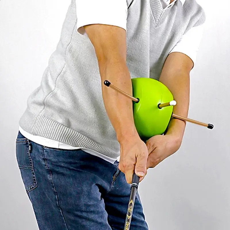 Golf Swing Arm Postures Corrector Golf Swing Trainer Connecting Ball Swing Chicken Wings Corrector For Golf Chipping Accessories 250421