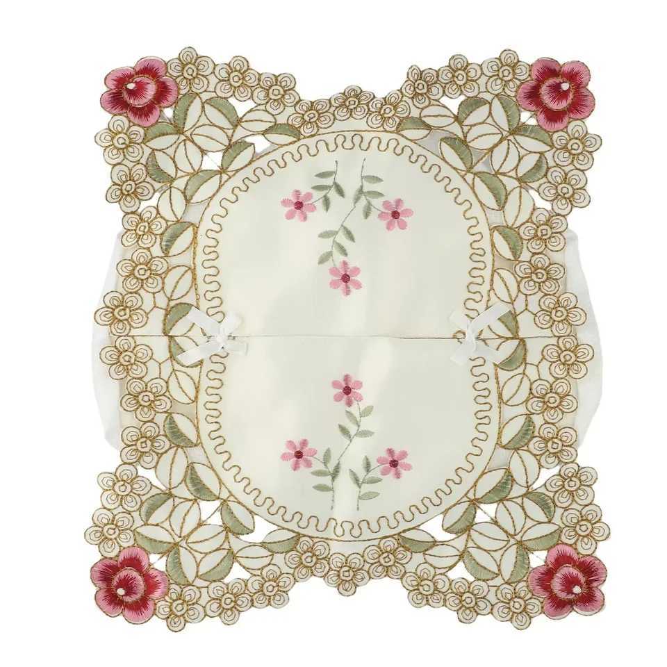 Exquisite Vintage Lace Fabric Tissue Box Cover European Style Embroidery Pastoral Style Embroidery Fabric Tissues Box CoverM251124