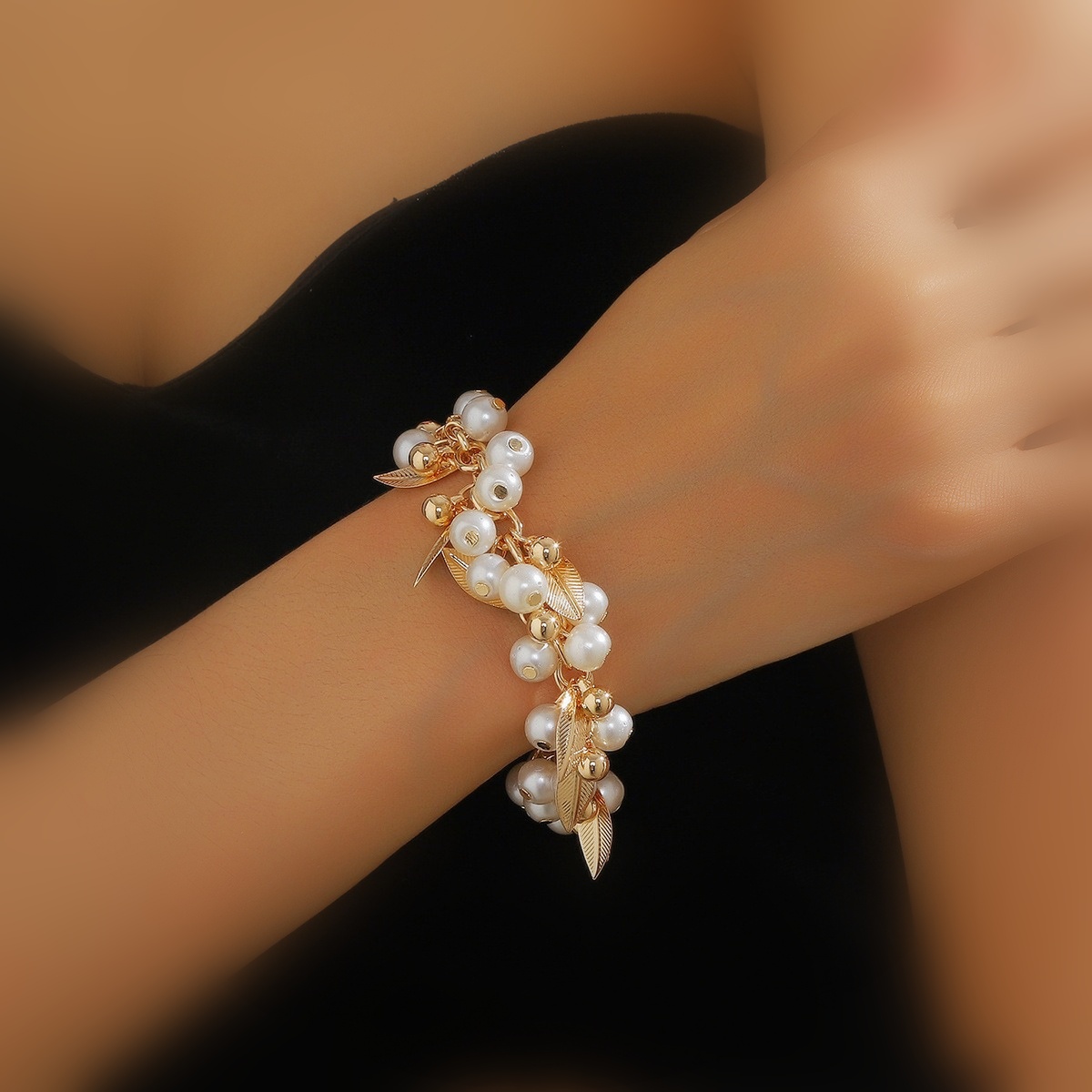 fashionable Bohemian glass crystal mixed color multi-layer beaded chain bracelet women Bohemian beach style bracelet
