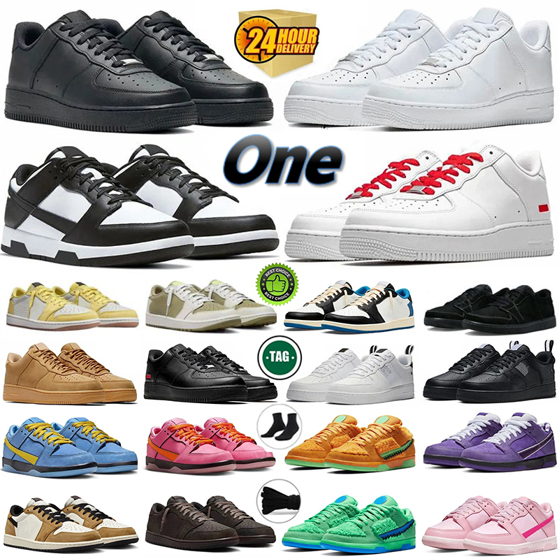 One for 1 mens casual shoes OG Classic Triple whit black low wheat Utility Pale Ivory just Spruce Aura shadow sail men women platform trainers sports sneakers