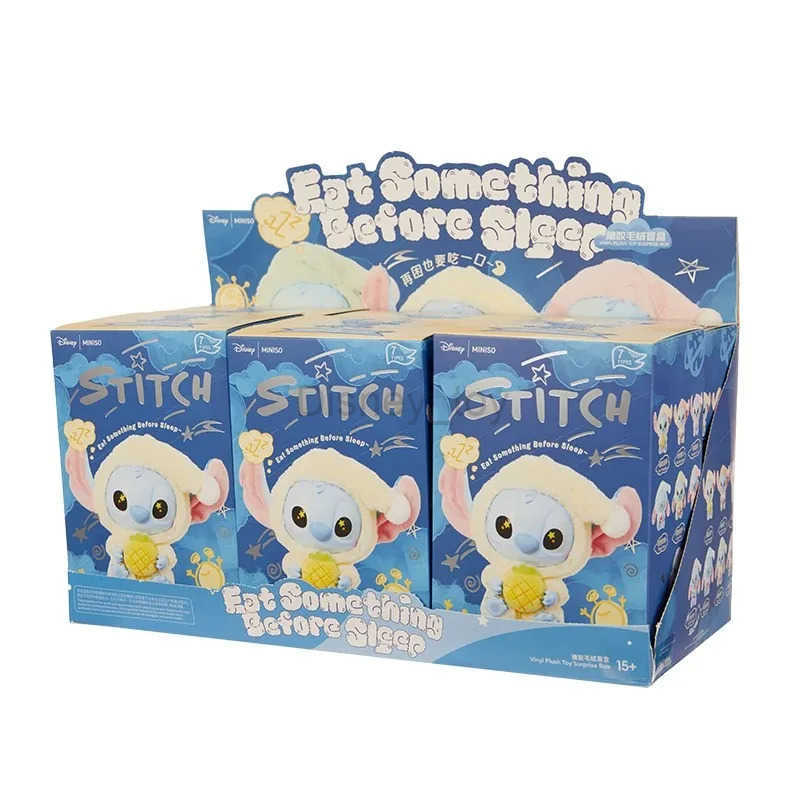 Disney toys New Miniso Disney Sewing Machine Bedtime Eating Series Vinyl Blind Box Pendant Cute Doll Mystery Box Toy Adult Gift Y250424