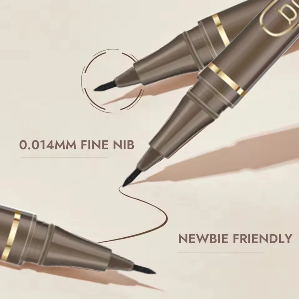 Ultra thin eyeliner is waterproof sweat proof durable and stain free Brown 250418