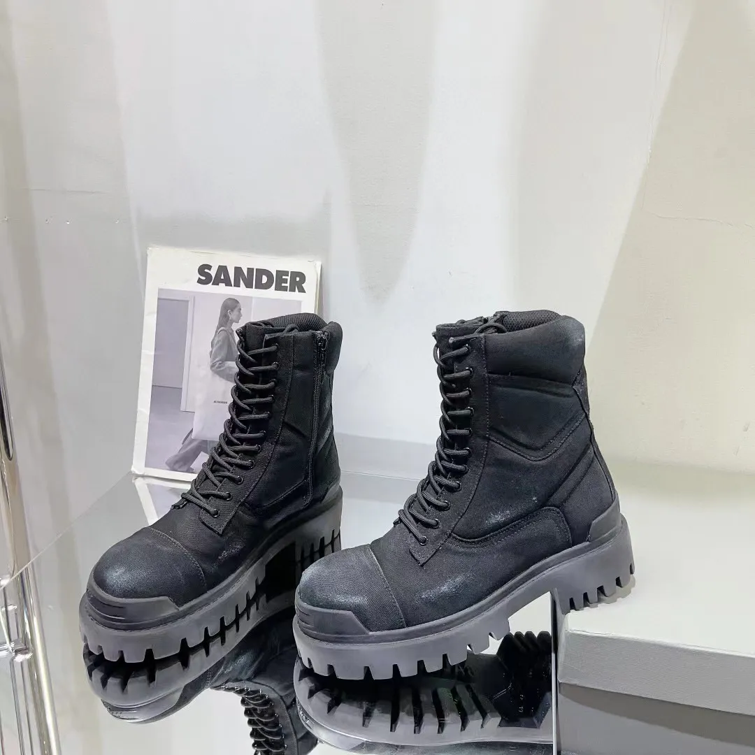 Combat Strike Boots Autumn and winter styles Designer lovers Boots Luxury Retro Men Women High Knight Boots Classic Boots Cowboy Boots Size 35-45