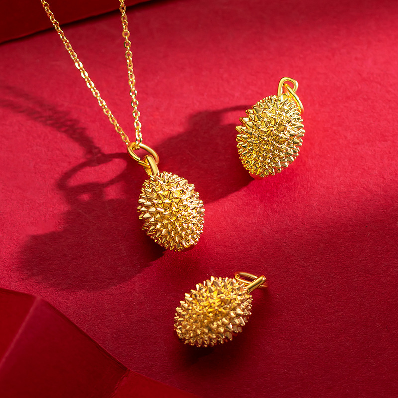 Vietnamese Sajin prosperity Flower pendant necklace, water wave chain 2025