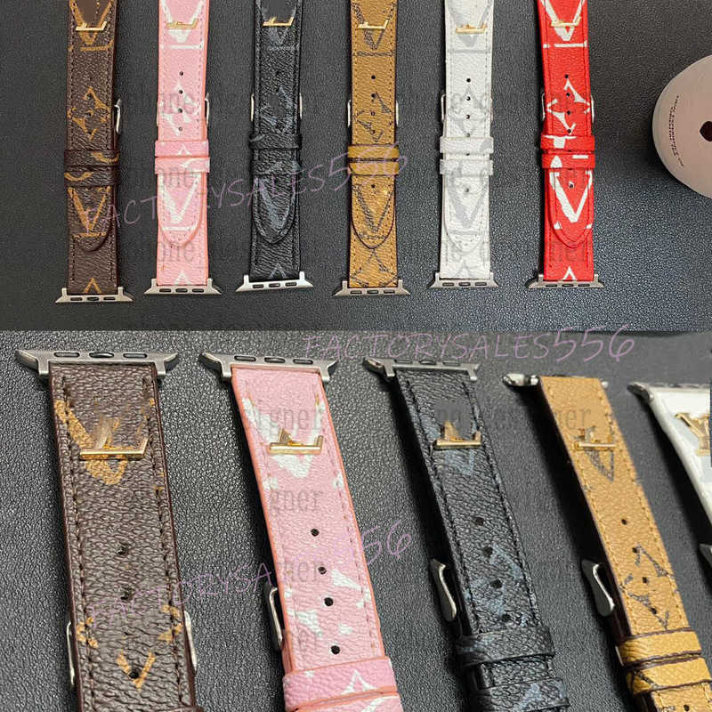Smart Straps designer Luxury apple watch band for applewatch series 10 9 8 7 iWatch 6 5 4 3 2 SE Leather 42mm 38mm 40mm 44mm 41mm 45mm 46mm 49mm watches with gold AIZL RTMM