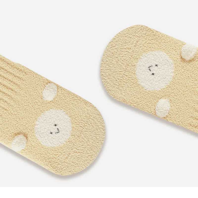 3 Pairs ALOt Winter CHIldren In Tube SOCKS 0-5T Fleece Padded Kids Floor SOCKS Animal Toddler Boys Non-slip SOCKS G251124