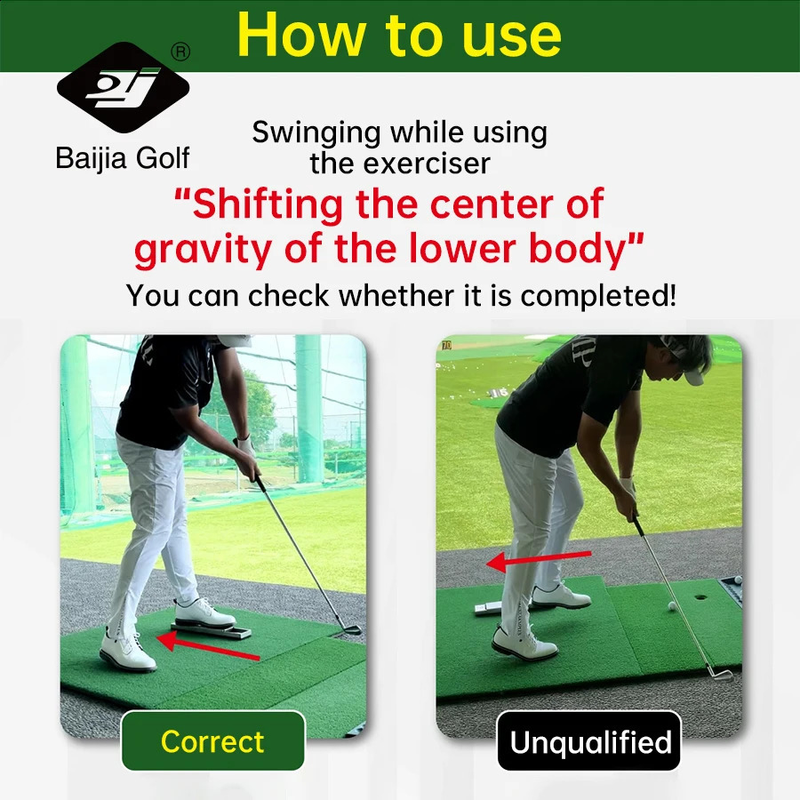 Portable Golf Swing Posture Assist Pedal Removable Golf Swing Leg Gravity Pedal Swing Correction Trainer Golf Accessories 250421