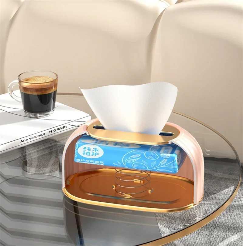 High Quality Toilet Paper Box Table Napkin Holder Nordic Striped Tissue Box Holder Car Tissue Paper Dispenser Home DecorationM251124