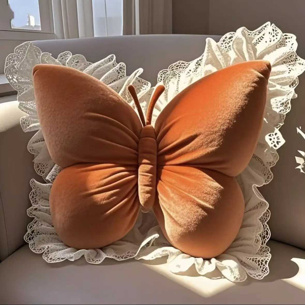 Princess Butterfly Office Pillow Living Room Bow Bedroom Car Sofa Cushion Home New Pillow Room G251124