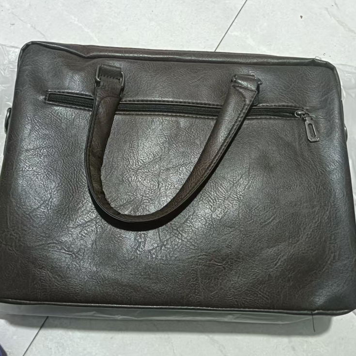 25 Hot Selling England style business briefcase waterproof large capacity PU leather men's handbag K001