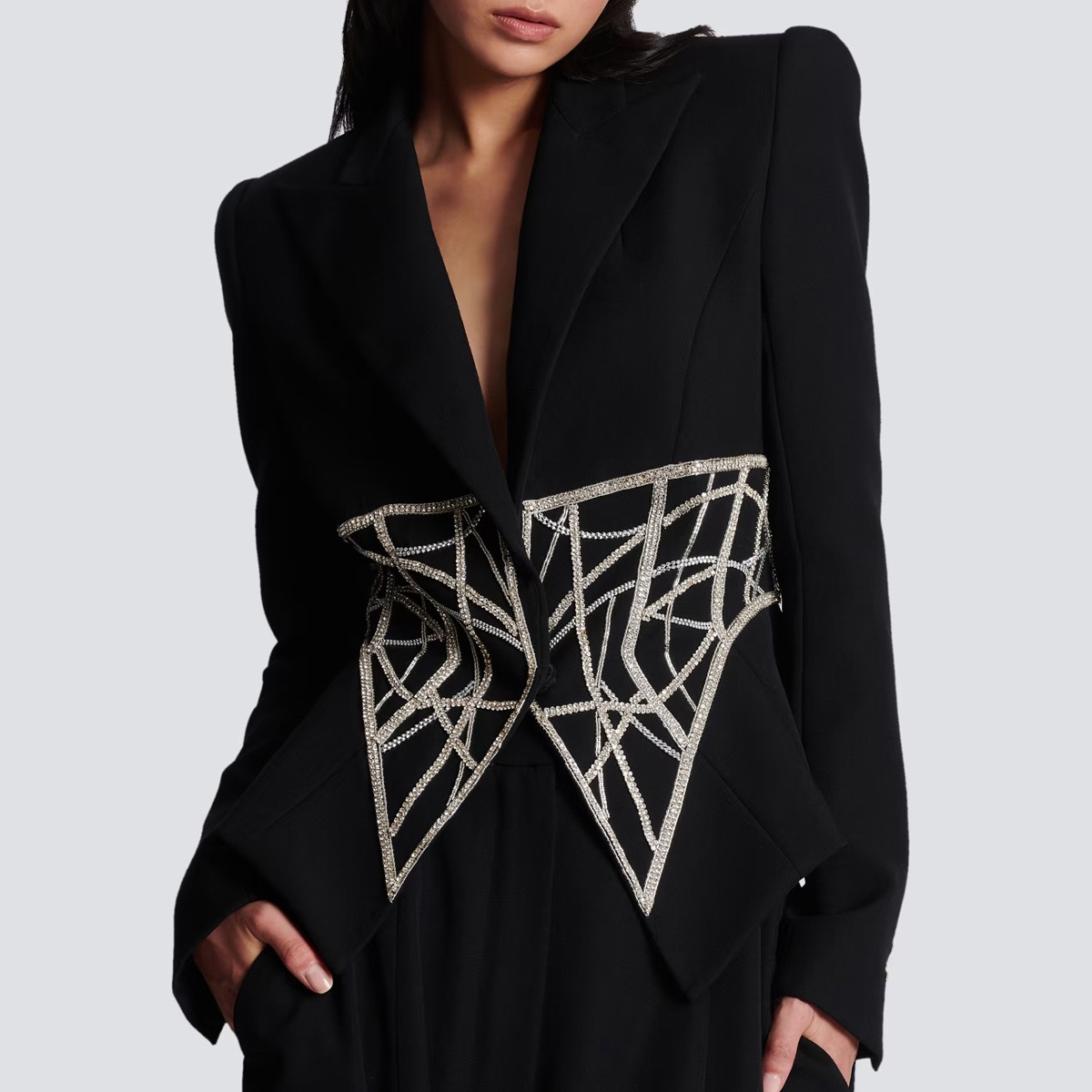 womens blazer womens casual suits business Vogue Paris 2025 Fashion Week Show Customized Fashion Tailored clothing M001