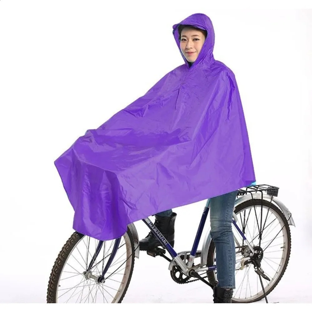 Bicycle single adult raincoat Mens and womens raincoat Students riding waterproof oversized electric raincoat 250421
