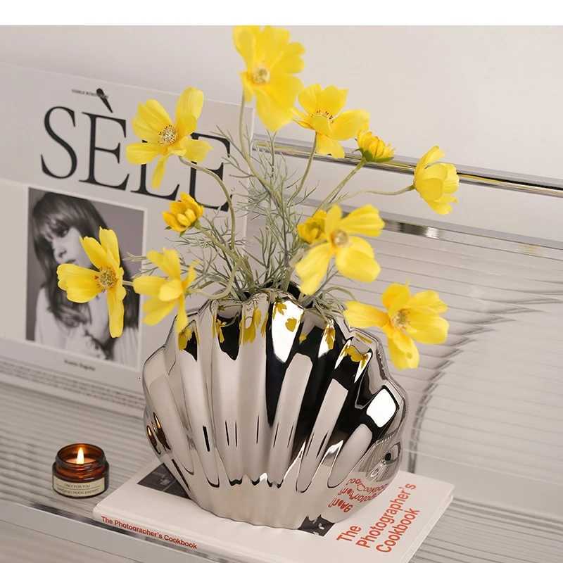 Vase Decoration Dining Table Flower Arrangement Crafts Home Living Room Art Light Luxury Ceramic Vases C251124