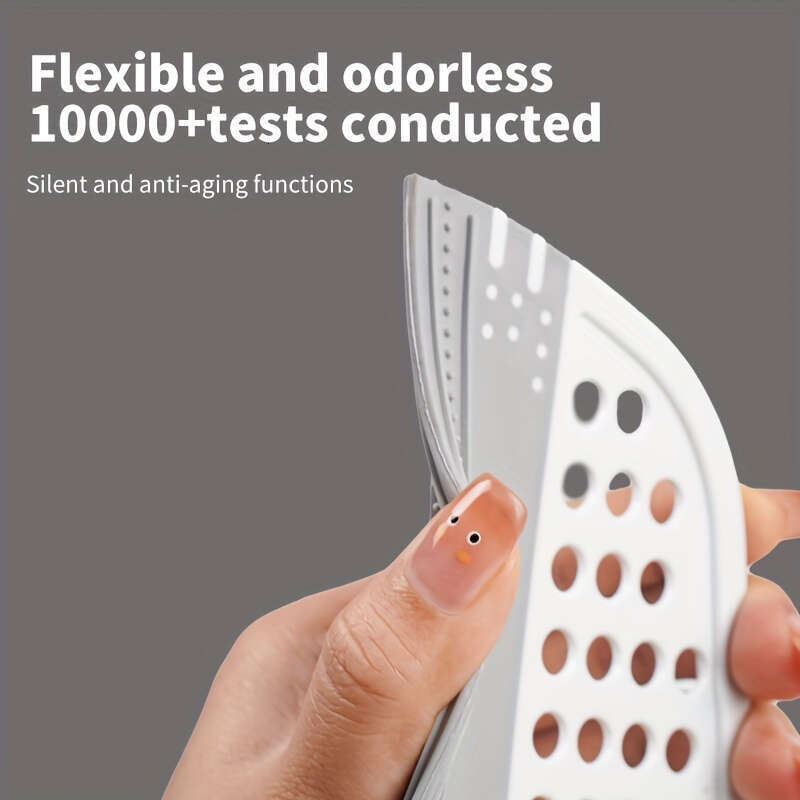Multi-Surface Squeegee Household Cleaning, Integrated Sweeping and Scraping Function, Rotating Brush Head, Pet Hair Remover, for Living Room, Bedroom,