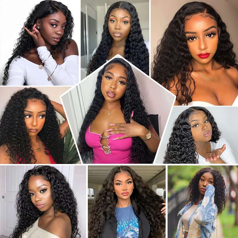 Closure Human Hair For Women X Lace Front Bleached Knots Wigs X Deep Wave Frontal Wig Tote Bag Tote Bag